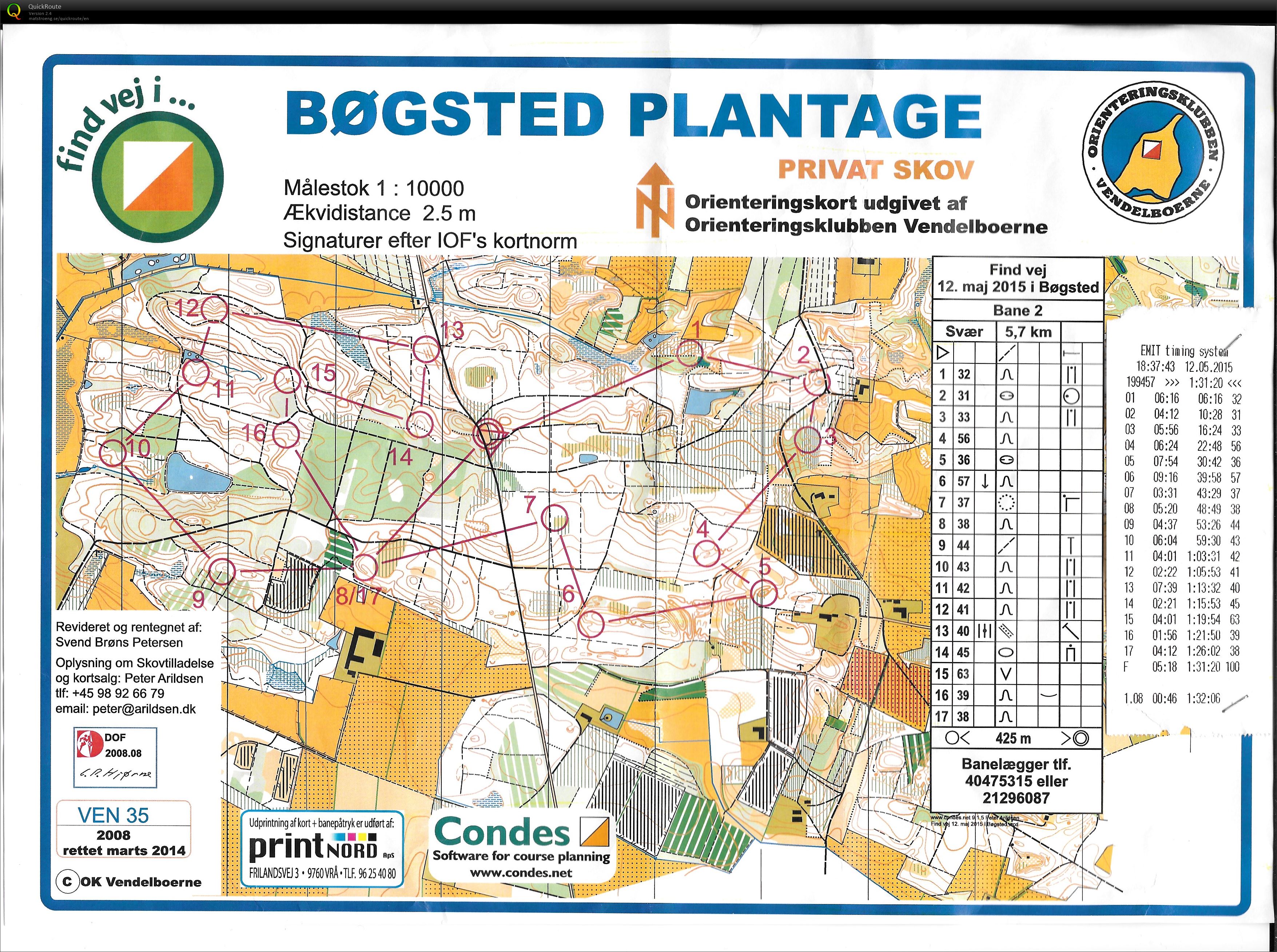 Klubløb i Bøgsted Plantage (12-05-2015)